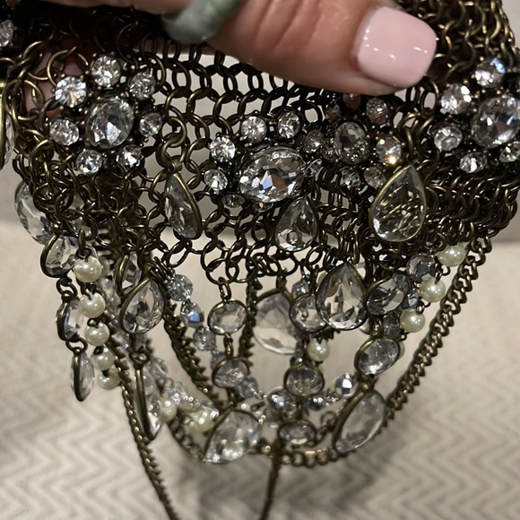 💎Vintage Collar Choker style Gorgeous Gothvibes Statement Italian Necklace 💎 - Picture 5 of 17